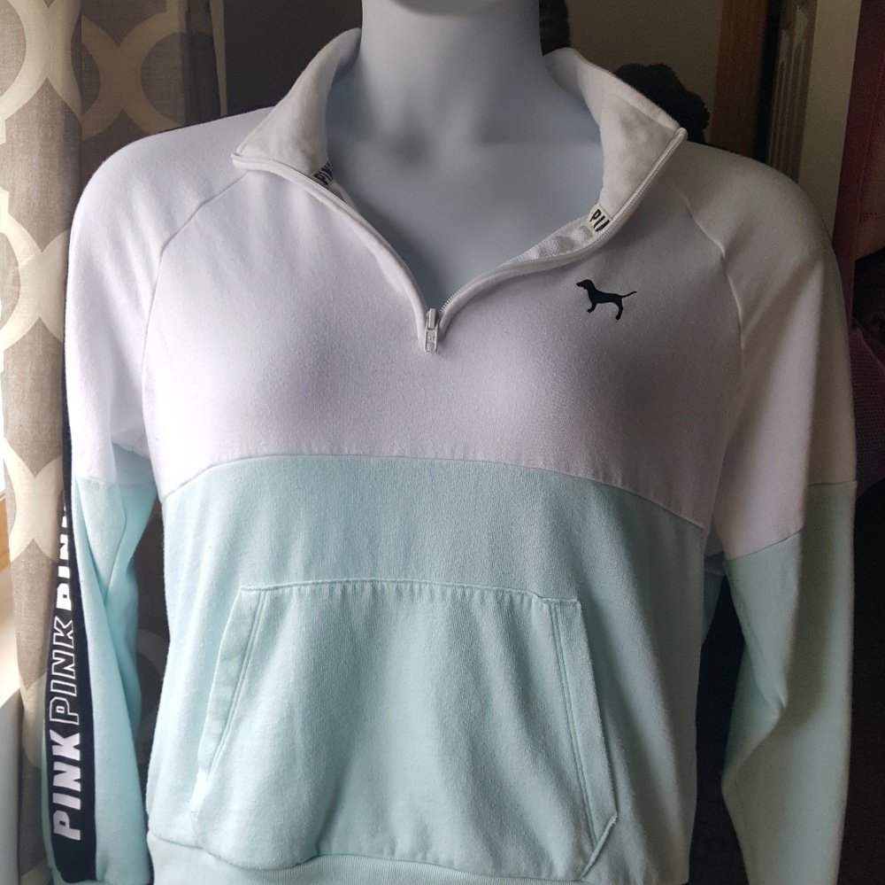 VS Pink Colorblock LS top